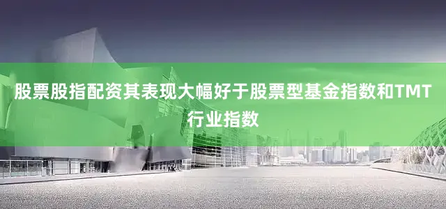 股票股指配资其表现大幅好于股票型基金指数和TMT行业指数
