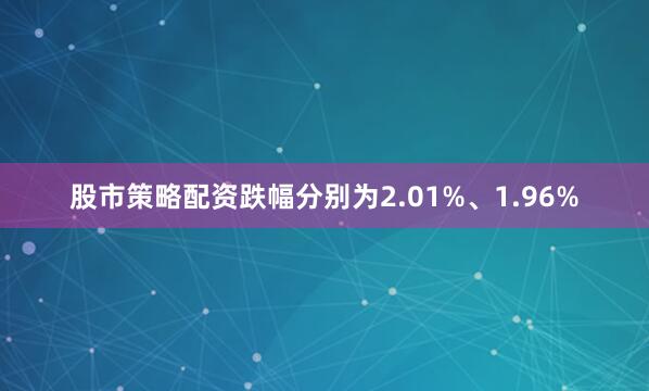 股市策略配资跌幅分别为2.01%、1.96%